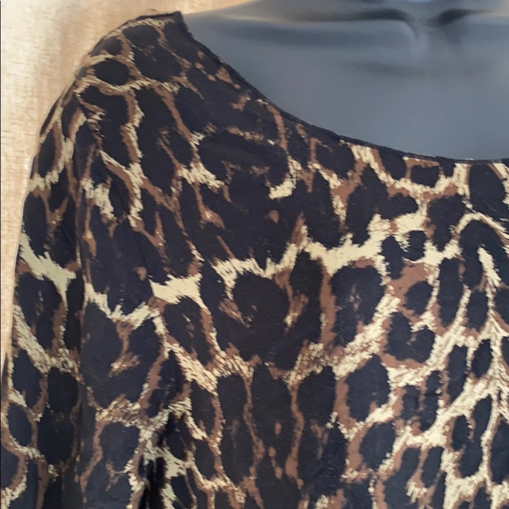 One teaspoon leopard print shift dress M - Picture 4 of 7